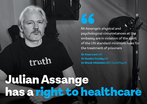 L’accès aux soins médicaux, un droit humain, doit également être garanti à Julian Assange (BJM)
